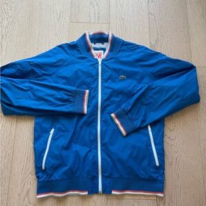 Vintage Lacoste Live Blue Jacket with Red and White Accents